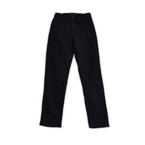 Aeropostale High-Rise Stretch Mom Jeans - Black - 00R
